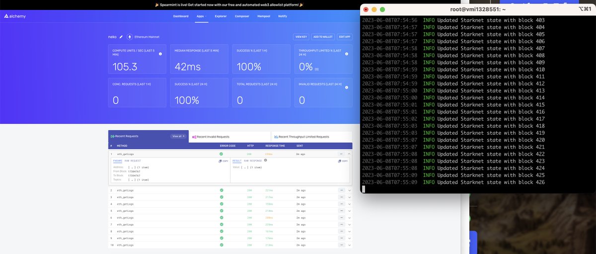 kasoutuu's tweet photo. I've run @Starknet mainnet node #starknetnode
using docker☞https://t.co/xXO0Whaqiv https://t.co/Intt6wzoAd
