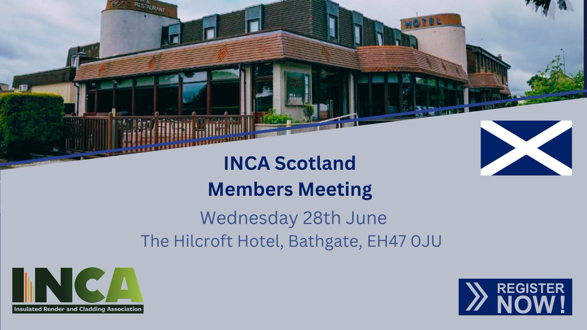 FAO INCA MEMBERS: Book Your Place!

On Wednesday 28th June 2023 INCA are holding a members meeting at the Hilcroft Hotel in Bathgate, West Lothian.
 
For more info &amp; to register FREE, please visit ➡ lnkd.in/e4QCNWCZ

#incaEWI #EWI #networking #retrofit #memberbenefit