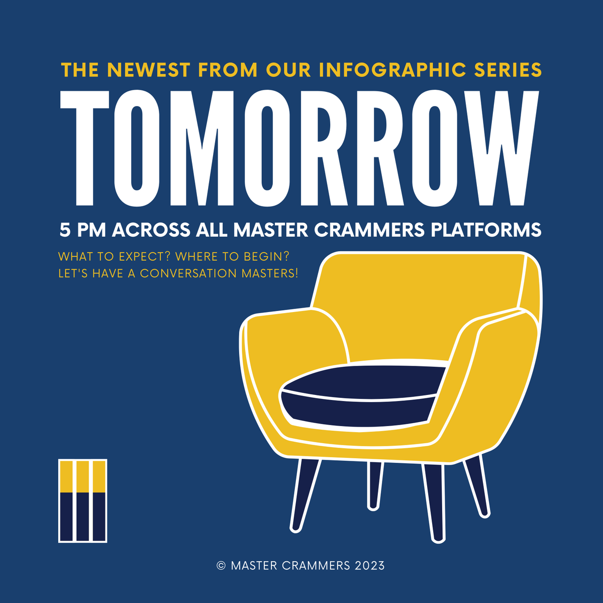 mastercrammers's tweet photo. What to expect? Where to begin?
Let's have a conversation Masters! 💭

#MasterCrammers2023 https://t.co/69rqoZpcna