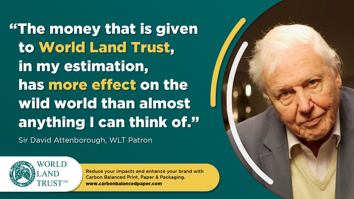 CarbonBalanced's tweet image. “The moment of crisis has come” warns Sir David Attenborough. #CarbonBalanced #Print and #Paper – carbonbalancedpaper.com
