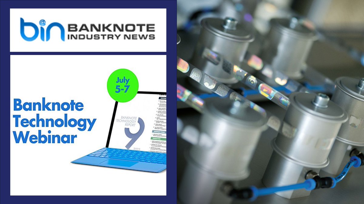 LEONHARD_KURZ's tweet photo. Save the Date - for the online seminar hosted by Banknote Industry News on July 5th - 7th!
Click on the link below to register!
https://t.co/9ezQtxToEA
#banknotes #banknotesecurity #BIN #KINEGRAM #KURZTechnology https://t.co/1yqpWo5HWI