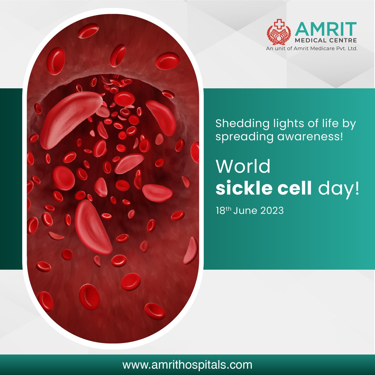 amrithospital's tweet image. Join us in raising #SickleCellAwareness and advocating for better care. Together, we can make a difference and bring hope for a better future. #SupportSickleCell #StandWithSickleCell