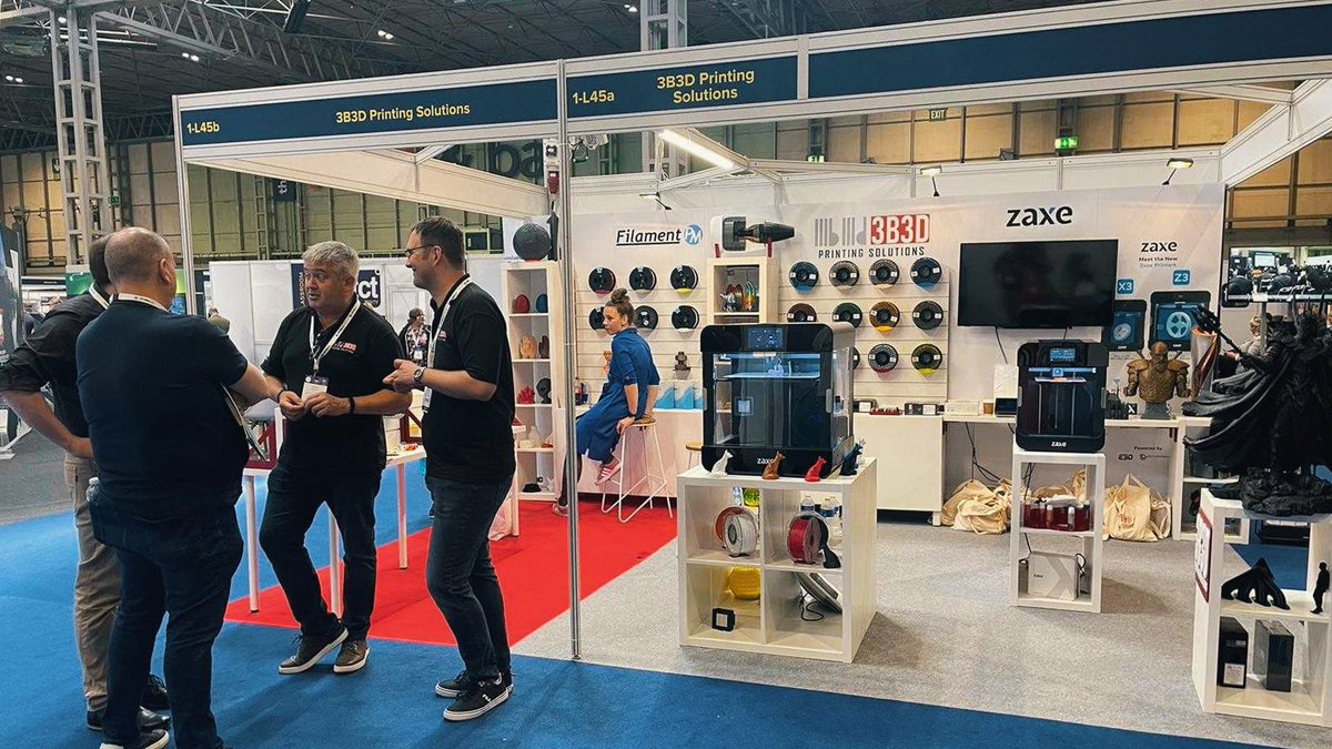 Zaxe3D's tweet photo. The first day of the fair was fantastic. We thank everyone who visited our booth. If you haven't come yet, hurry up, today is the last day. We are waiting for you at Stand: L-45.
#TCT3Sixty #ZaxeTechnology #StandL45 https://t.co/Egx5tkBLcQ