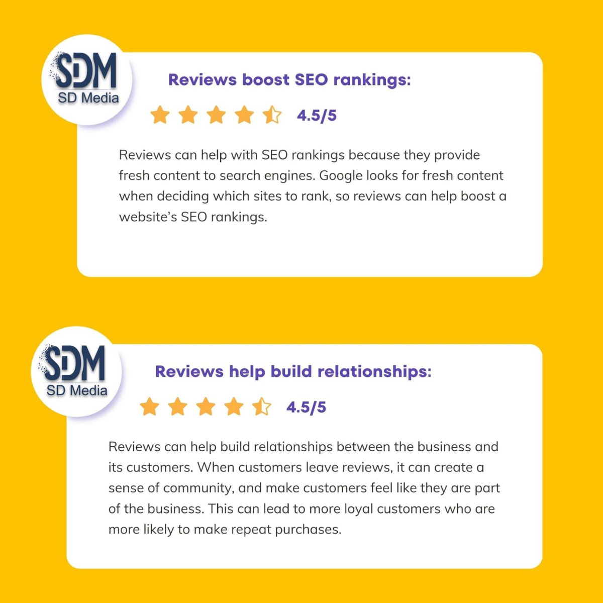 Sdmedia4's tweet photo. If you don't know importance of review, Here are the answers.

Grow your business
with 👉/sdmedia4

for more information Call us on 9926500016
Visit our website:- https://t.co/n3jwNNG4Av

#sdmedia #socailmediamarketing #bilaspur_cg #customer #review #importance #socialmedia #seo https://t.co/pSMrDORMJ3