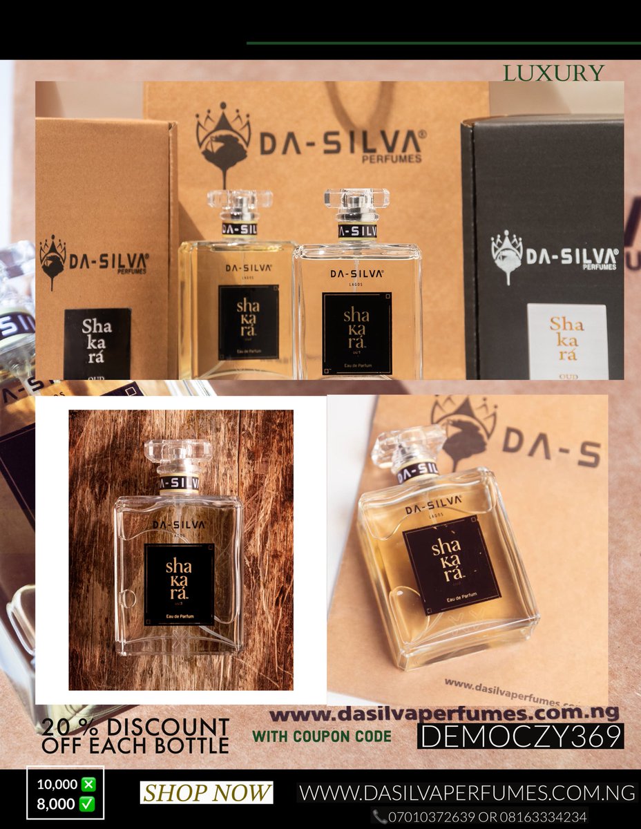 dasilvaperfumes's tweet photo. Perfumes that turn heads! 

#AirQualityAlert #FIOWHU #IndomieFlavorFest #INDvsAUS #Messi𓃵 #binance Igbo Weather for 2 Nigeria Air Lagos Jamie Fox Hasidic Sirika https://t.co/dIuhX6lY1G