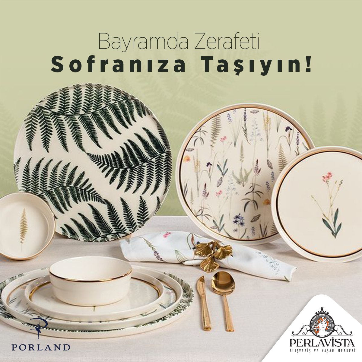 Bu bayramda konuklarınızı ağırlarken Porland’in zarif yemek takımlarıyla sofralarınıza şık bir dokunuş katın! ✨

#PerlavistaAVM #Porland #Porselen #YemekTakımı