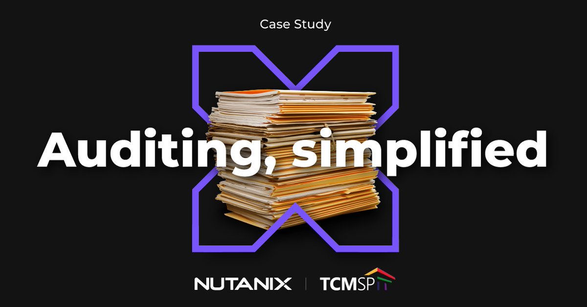 DeliverIct's tweet photo. It used to take The Court of Accounts of São Paulo almost 30 minutes to log into their VPN to work remotely. With Nutanix, that time has been reduced to seconds. See how TCM-SP improved their overall functionality with Nutanix Cloud Infrastructure: https://t.co/kMPl3HExqN https://t.co/ZOPxmlwlsA
