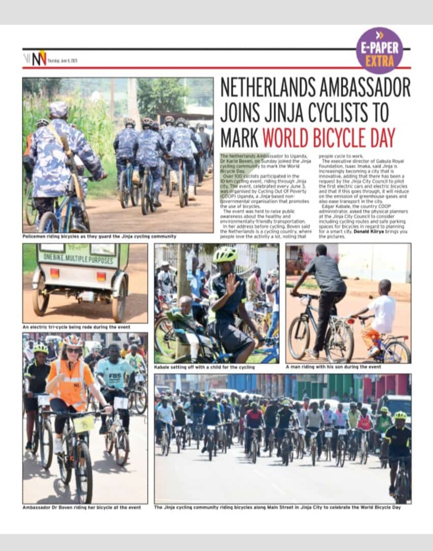 #WorldBicycleDay spirit keeps giving ... all thanks to @coopafrica @NLinUganda riding for the good of 🌍 
Now on to next #WBC24 ❤️🚲

#WorldEnvironmentDay 
#RoadSafety 
#ThisMachineFightsClimateChange 🚲
#WED23