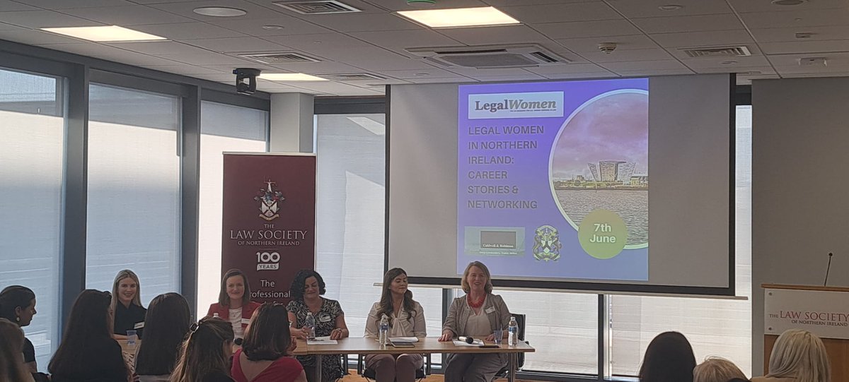 Attended a fascinating and inspiring panel discussion hosted by <a href="/LegalWomenUK/">Legal Women</a> at the <a href="/LawSociety_NI/">Law Society of Northern Ireland</a>  last night about the challenges facing female lawyers today. Great contribution from my colleague Emma McCloskey #YourLegalTeam #MillsSelig