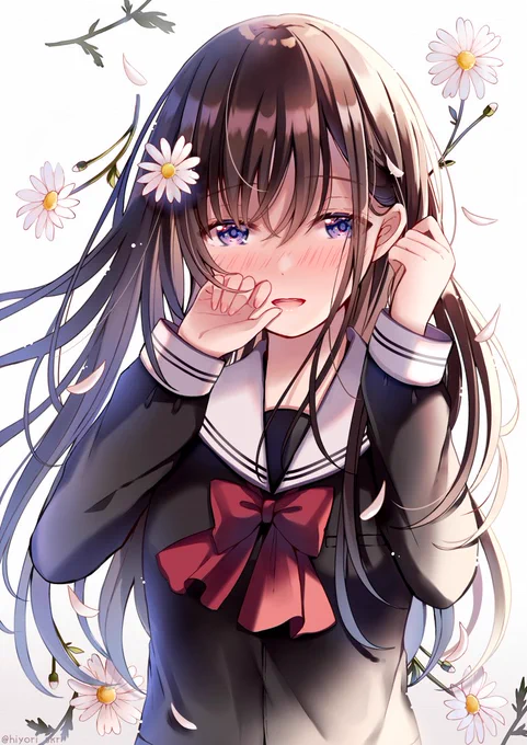 儚い表情がすき #自分の代表作だと思う絵を一枚だけ選んでみよう
