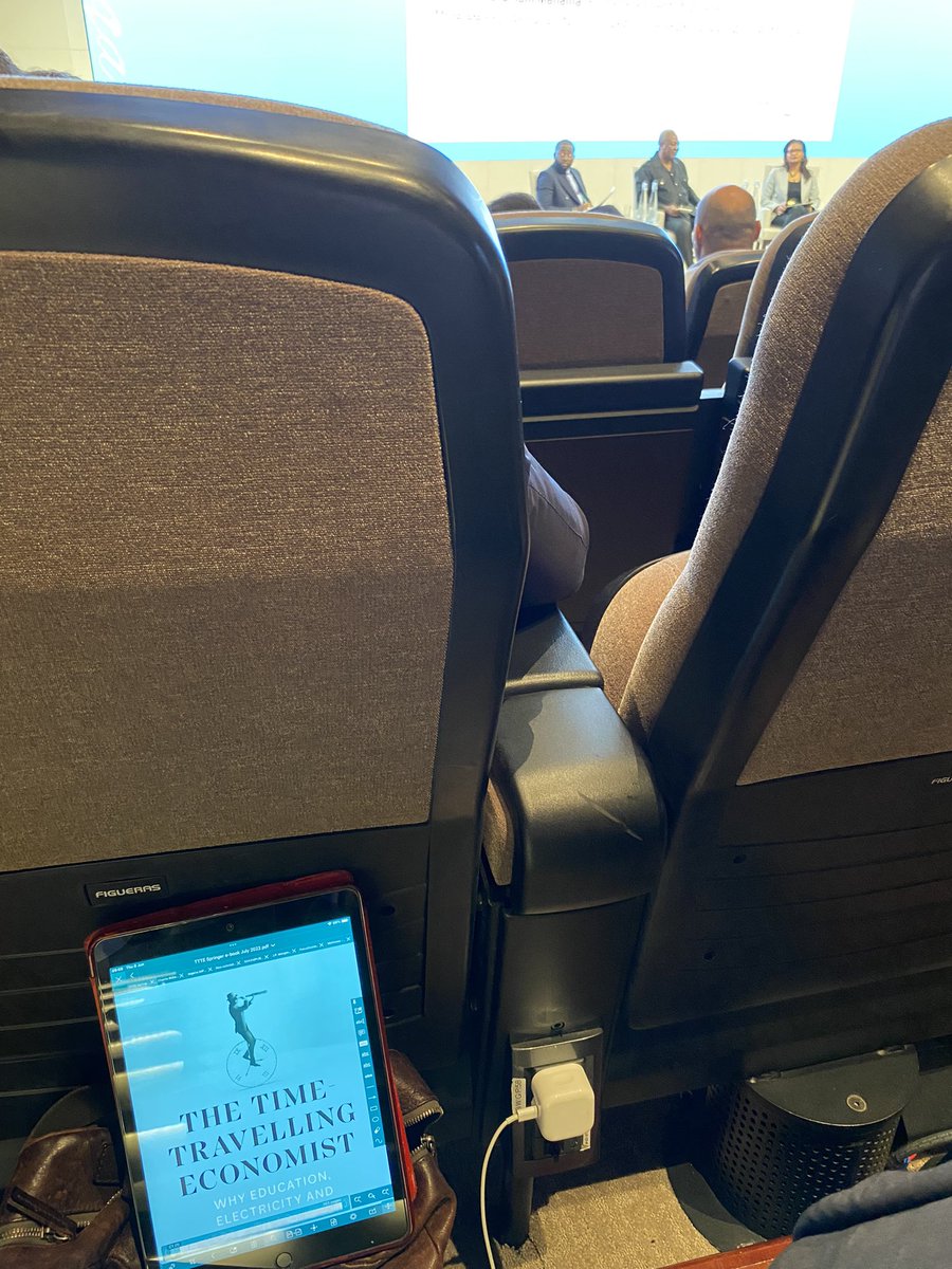 First time at a JP Morgan conference (Frontier markets) and what’s impressed me most so far .. plug sockets in the specially designed conference room so you can recharge your gadgets