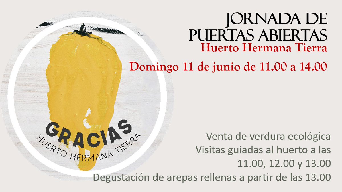 Conoce la labor que se desarrolla en el huerto ecológico del Cristo de #ElPardo <a href="/huertohT/">huerto hermanaTierra</a> en su jornada de puertas abiertas. ¿Te apuntas? Te informamos aquí: elpardo.net/2023/06/08/hue…