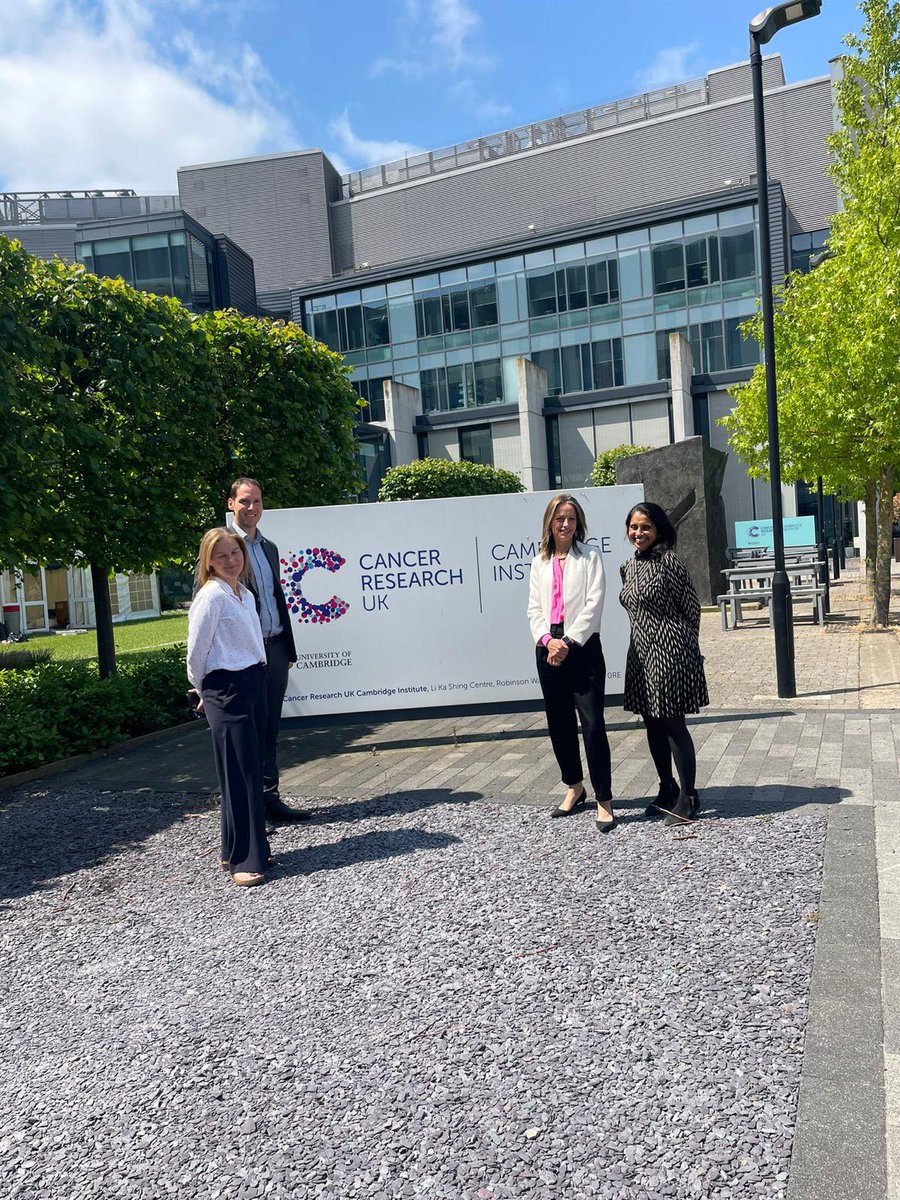 Cancer Research UK Policy (@cruk_policy) on Twitter photo Delighted to host <a href="/Helen_Whately/">Helen Whately MP</a> in #Cambridge yesterday to talk to <a href="/CRUK_Policy/">Cancer Research UK Policy</a> and meet researchers from <a href="/CRUKCamCentre/">CRUK Cambridge Centre</a> and <a href="/CRUK_CI/">CRUK Cambridge Institute</a> who are finding ways to detect cancer earlier and treat it more precisely, working with <a href="/CUH_NHS/">Cambridge University Hospitals NHS</a> and <a href="/CambCancer/">Cambridge Cancer Research Hospital</a>. Delighted to host <a href="/Helen_Whately/">Helen Whately MP</a> in #Cambridge yesterday to talk to <a href="/CRUK_Policy/">Cancer Research UK Policy</a> and meet researchers from <a href="/CRUKCamCentre/">CRUK Cambridge Centre</a> and <a href="/CRUK_CI/">CRUK Cambridge Institute</a> who are finding ways to detect cancer earlier and treat it more precisely, working with <a href="/CUH_NHS/">Cambridge University Hospitals NHS</a> and <a href="/CambCancer/">Cambridge Cancer Research Hospital</a>.