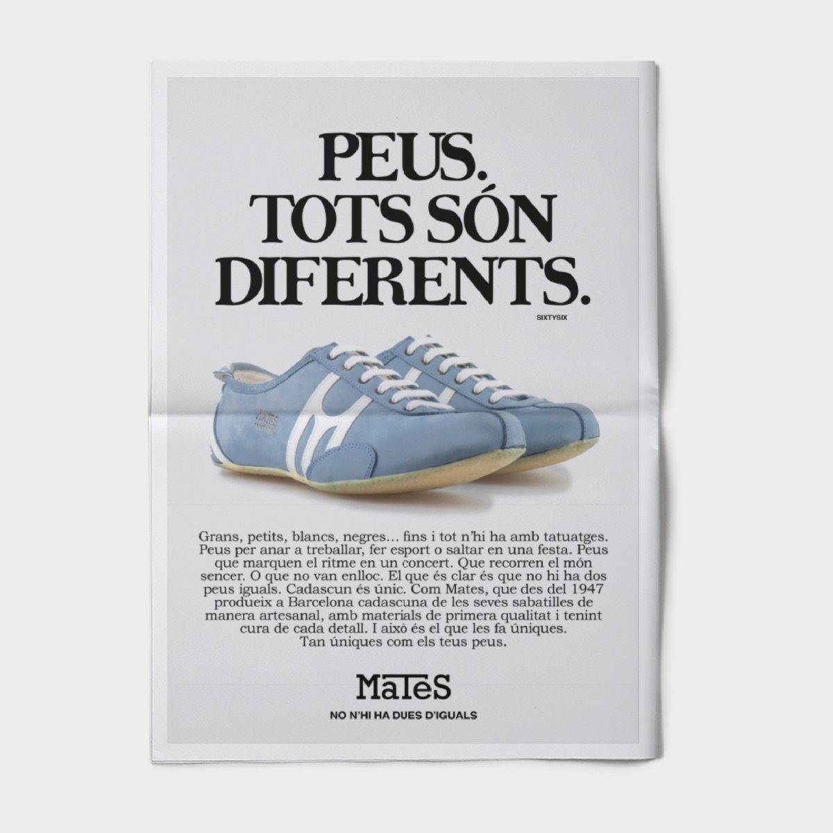 Ja fa 3 anys que vam idear aquesta campanya única. 👀
Sí, tan única com les sabatilles MaTeS que anunciàvem. I sí, tan única com l'Open Creatiu de Plata que vam guanyar al Festival de Publicitat de Catalunya. Es que a Evil Love som únics (yasss, moment autobombo únic).
#Mates