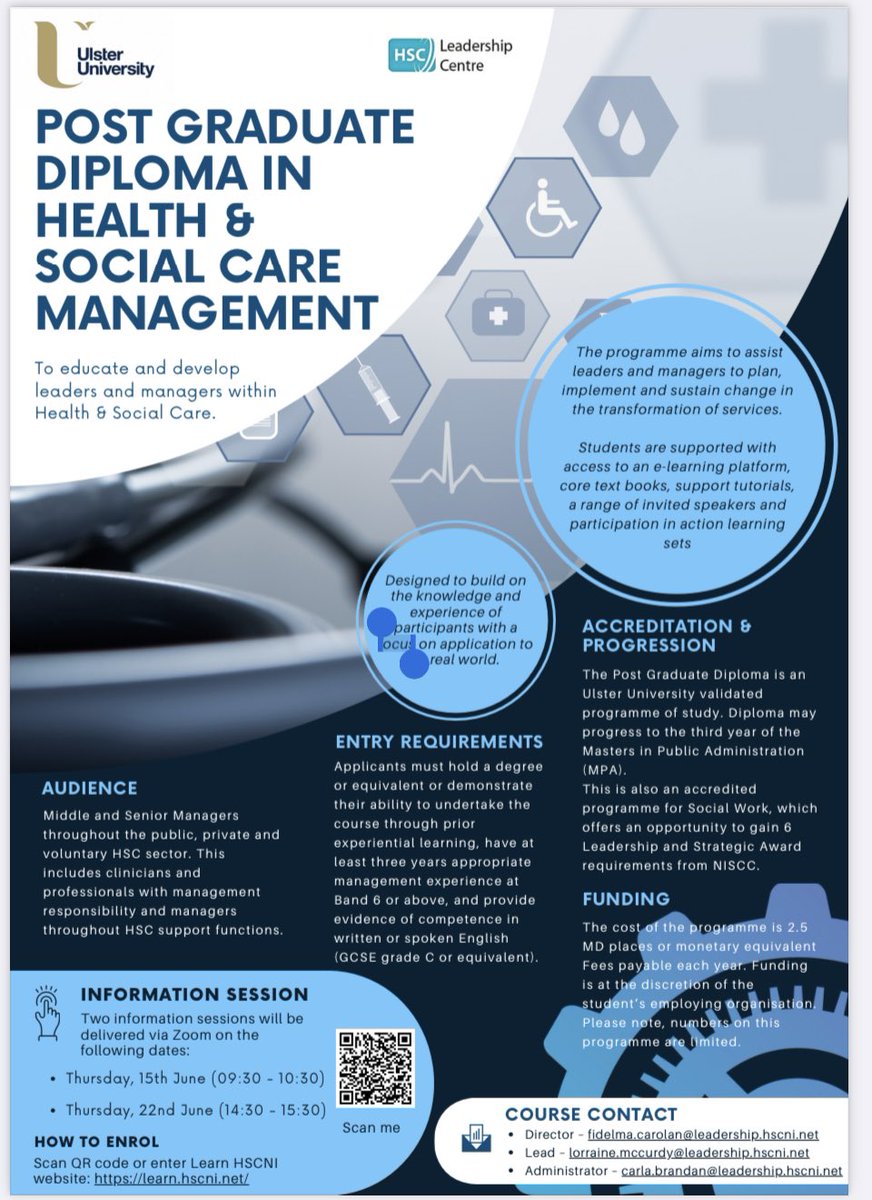 HSC Leadership Centre (@hsc_leadershipc) on Twitter photo Do you work in HSCNI? Do you want to know more about the PG Diploma in Health &Social Care Management? See here for information learn.hscni.net <a href="/BelfastTrust/">Belfast Trust</a> <a href="/setrust/">South Eastern Trust</a> <a href="/SouthernHSCT/">Southern Trust</a> <a href="/WesternHSCTrust/">Western Trust</a> <a href="/NHSCTrust/">Northern Trust</a> <a href="/NIAS999/">NIAS</a> <a href="/HSC_NI/">Health and Social Care Northern Ireland</a> <a href="/publichealthni/">Public Health Agency</a> <a href="/BSO_NI/">Business Services Organisation</a> Do you work in HSCNI? Do you want to know more about the PG Diploma in Health &Social Care Management? See here for information learn.hscni.net <a href="/BelfastTrust/">Belfast Trust</a> <a href="/setrust/">South Eastern Trust</a> <a href="/SouthernHSCT/">Southern Trust</a> <a href="/WesternHSCTrust/">Western Trust</a> <a href="/NHSCTrust/">Northern Trust</a> <a href="/NIAS999/">NIAS</a> <a href="/HSC_NI/">Health and Social Care Northern Ireland</a> <a href="/publichealthni/">Public Health Agency</a> <a href="/BSO_NI/">Business Services Organisation</a>
