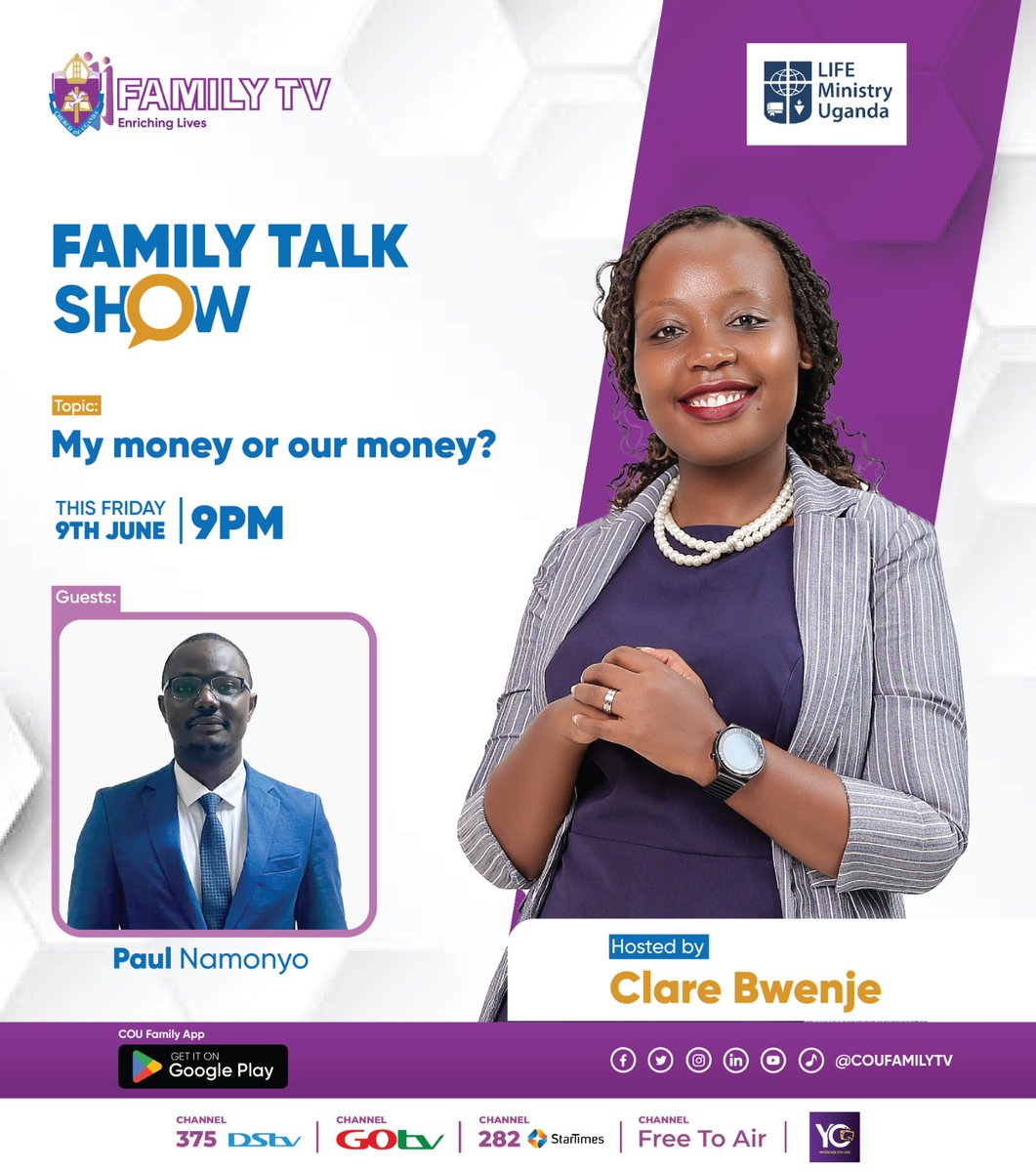 T🎯morrow❕
<a href="/NamonyoPaul/">Paul namonyo</a>💎
#FamilyTalkShow