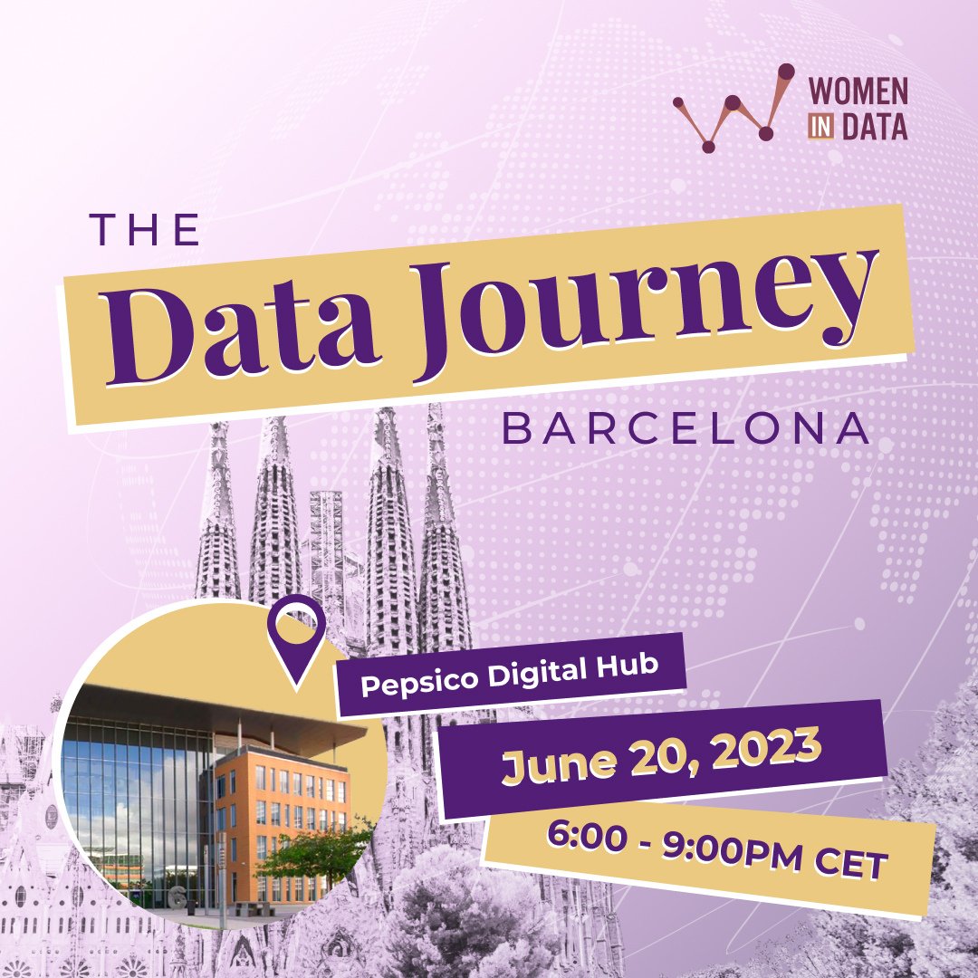 womenindataorg's tweet photo. Join us for the inaugural event of The Data Journey series in the vibrant city of Barcelona.

We will dive into data science, analytics, and AI, unraveling the diverse pathways women have taken to impact these fields significantly.

Event Registration: https://t.co/1WN0rTDMji https://t.co/IEbY9zHOzh