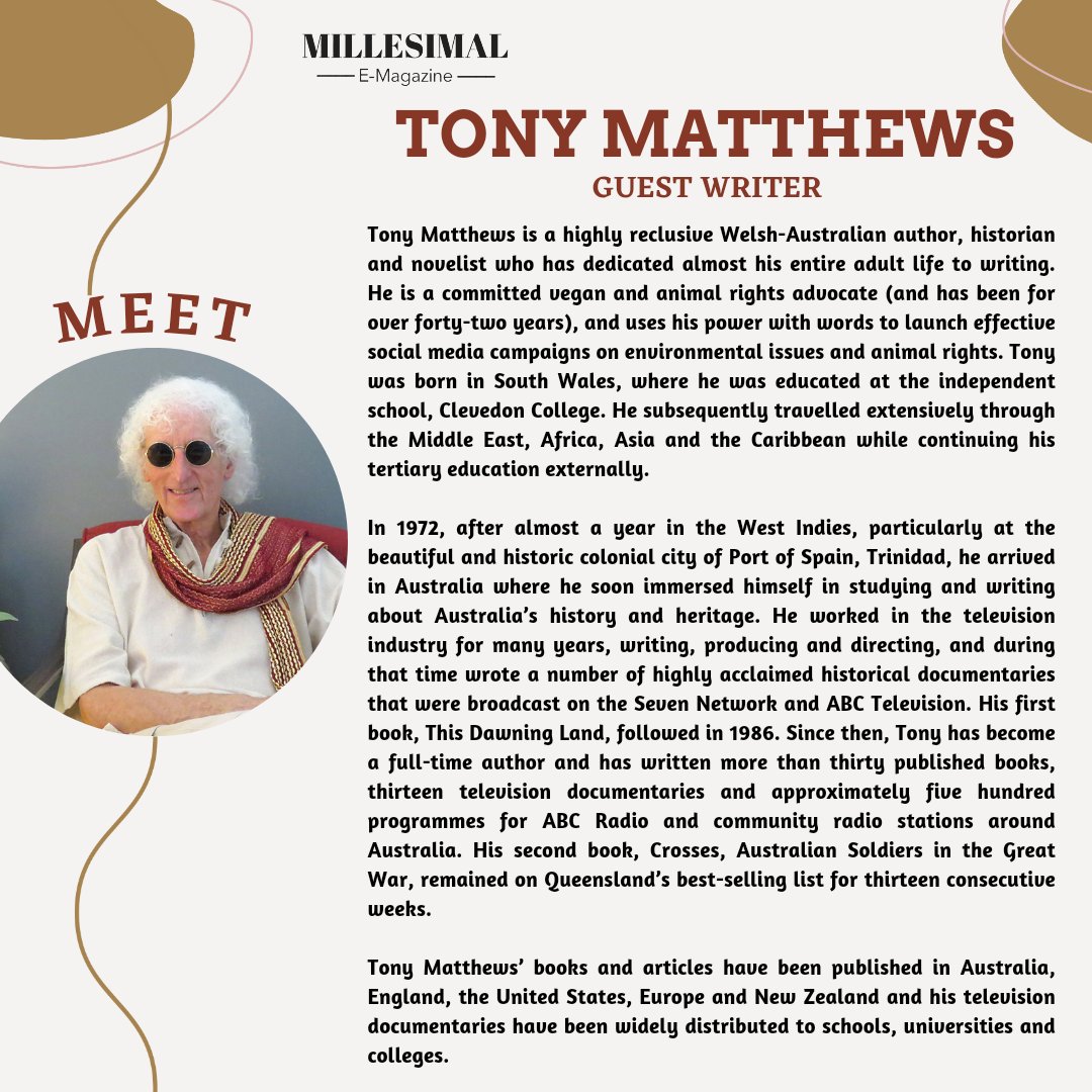 MillesimalMag's tweet photo. Meet Our Guest Writer @tonytheauthor We are glad to have  him as a contributor for our E-Magazine. 

#Staytuned for  some amazing Articles by hin our future editions 
.
.
.
.
.
.
.
.
#writers #writersofinstagram #writerscommunity #poetry #writer #writing #writingcommunity #writer https://t.co/mOAA70tLCv