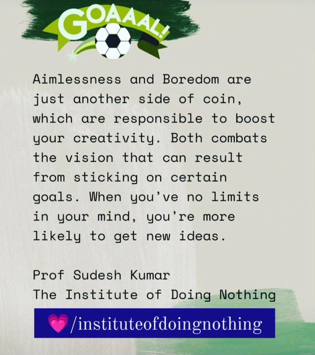 veganmumbai_'s tweet image. RU facing #aimlessness &amp;amp; #boredom? 

 To help yourself, join now 🥳 #instituteofdoingnothing

💗 idn.sudesh.org
The Institute of Doing Nothing

#mentalhealth #sudeshfoundation #donothingclub #doing 

WhatsApp📱8452036912

#GoodVibes Only 🥳