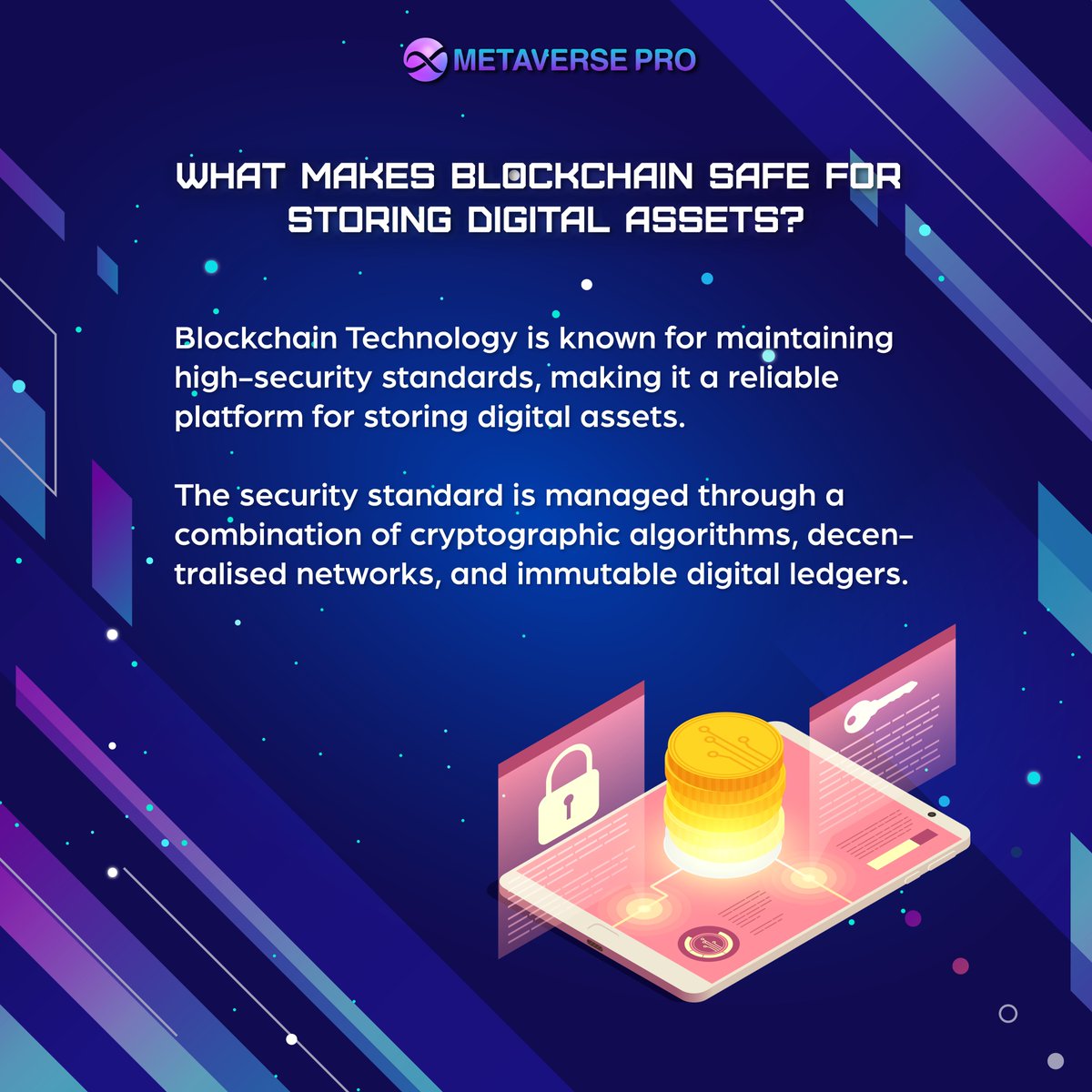 XMetaverse_Pro's tweet photo. Safeguard your digital assets with peace of mind using XMETAVERSE PRO! 🔒✨ Discover a secure and reliable platform that employs cutting-edge encryption and decentralized storage.

#xmetaversepro #xmetadefi #xmetaexchange #xmetaworld #xmetaverse #xmetaverseplatform https://t.co/xradFcTEsl