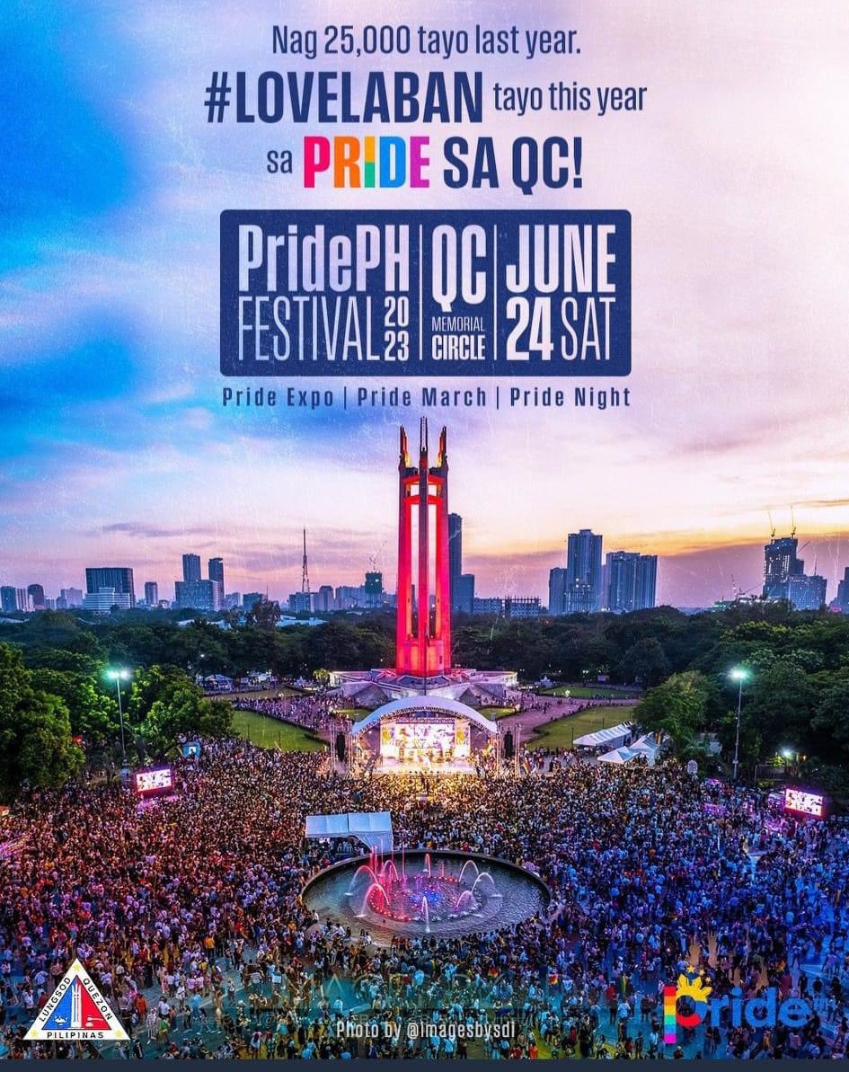 See you sa Quezon City Circle 🏳️‍🌈
#Lovelaban #PrideMonth