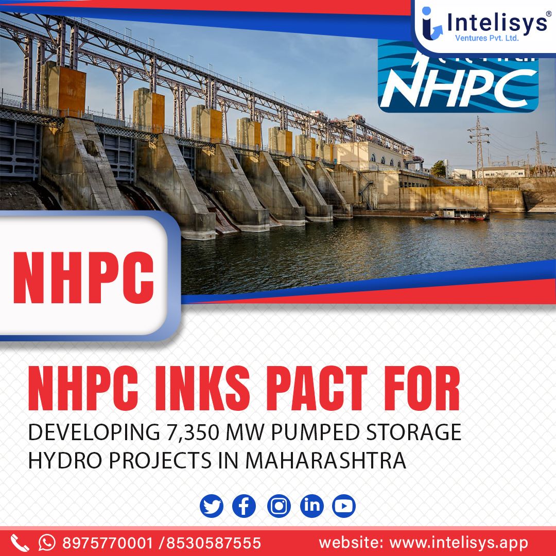IntelisysT's tweet image. NHPC inks pact for developing 7,350 mw pumped storage hydro projects in Maharashtra.
.
#nhpc #hydropower #powerprojects #powergeneration #growthanddevelopment #dailynews #dailynewsupdates #dailymarketupdate #newsupdates #marketnews #marketupdates #stockmarketindia #dailyposts