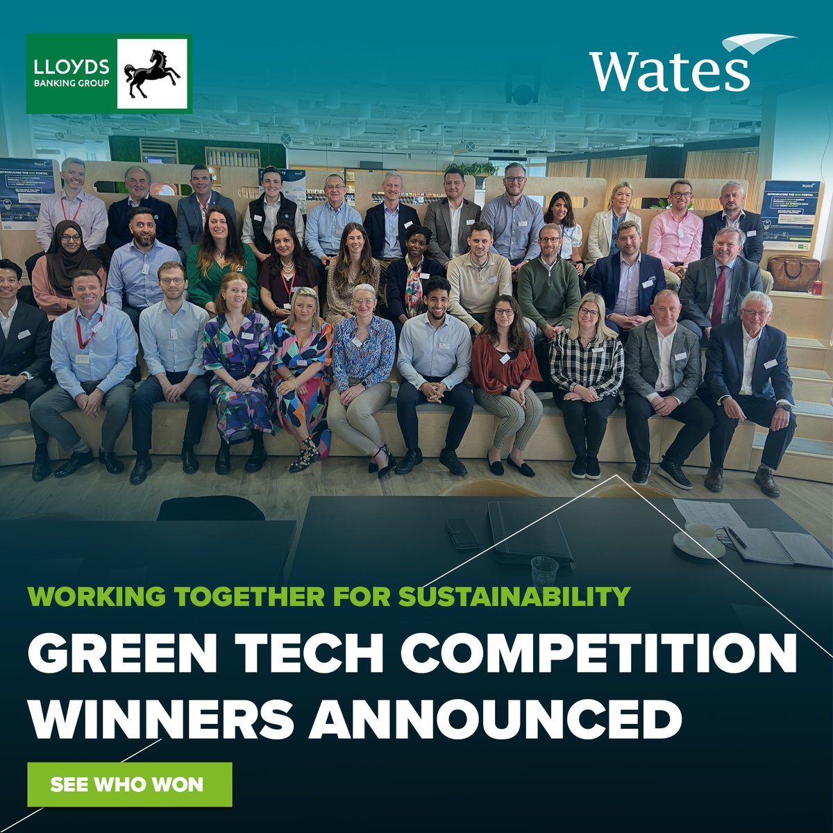Together with <a href="/LBGplc/">Lloyds Banking Group</a>, we’ve chosen five #greentech SMEs to help drive progress towards a low carbon transition, enhance #sustainability and help Lloyds achieve its operational climate pledges. eu1.hubs.ly/H040rV50 (1/2)