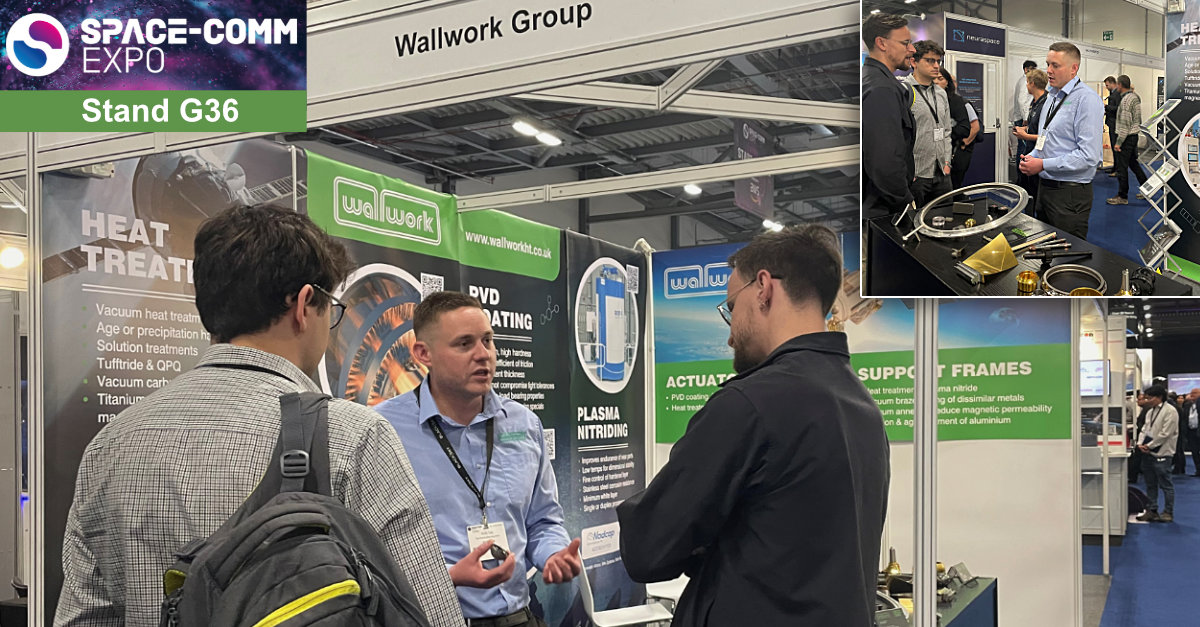 WallworkHT's tweet image. @SpaceCommExpo day 2–Stand G36. With in-house testing labs &amp;amp; experienced R&amp;amp;D teams, Wallwork is your ideal partner for the development of thermal treatments, vacuum brazing &amp;amp; ultra hard coatings to meet #space #engineering needs. #SpaceCommExpo2023 #SCE23 #SpaceExpo #aerospace