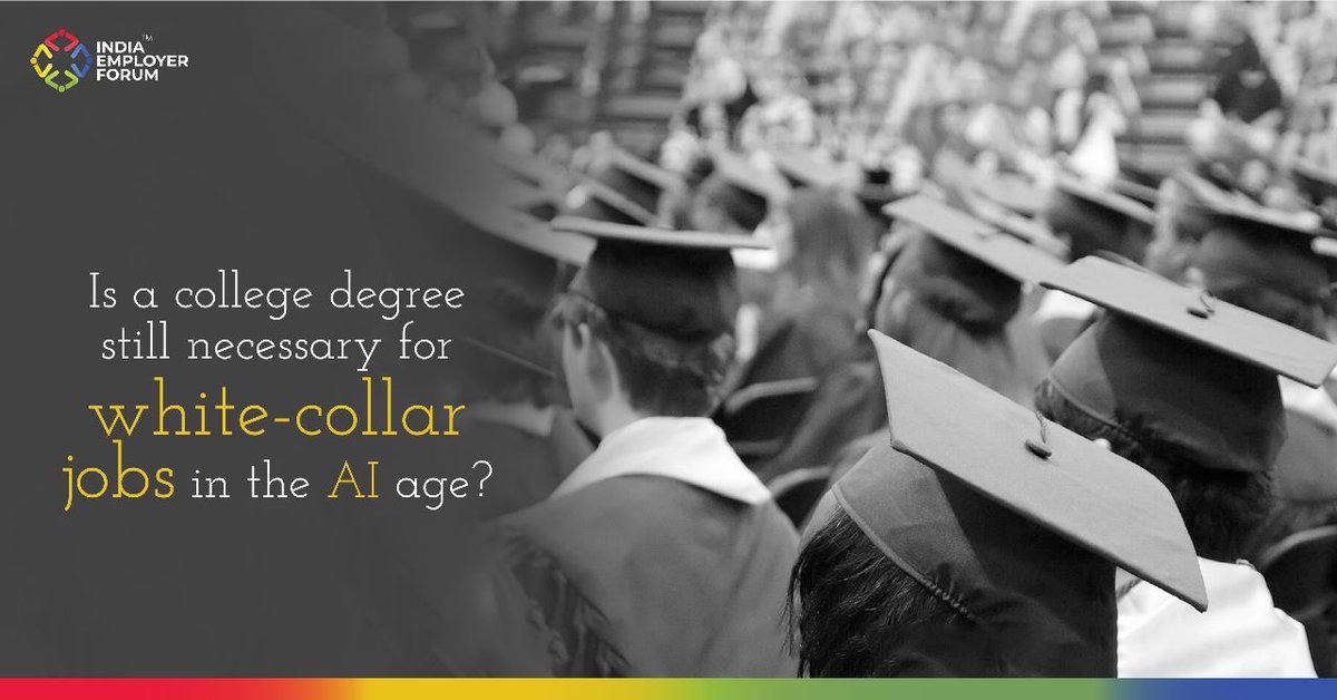 IndiaEmpForum's tweet photo. The traditional emphasis on formal education and degrees is gradually shifting towards recognising the value of specialised skills and expertise. Read more https://t.co/KiiBmo0cLl
#FormalEducation #SpecialisedSkills #AIage #CollegeDegree https://t.co/goif4rlwE2