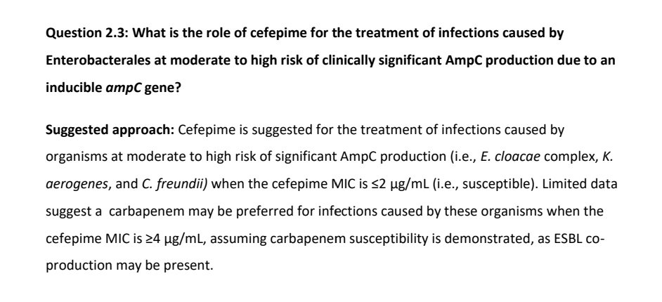 Miguelamorg's tweet photo. 🆕 Recién publicadas! Guías IDSA 2023 para el manejo de infecciones por BGN resistentes

👉TMP-SMX, cipro o levofloxacino (ojo toxicidad!), en ITU por BLEE si se confirma susceptibilidad
👉Moderado-alto R de ampC: E. cloacae, K. aerogenes, C. freundii

https://t.co/rKFWeOlqws https://t.co/atd9sdApyF
