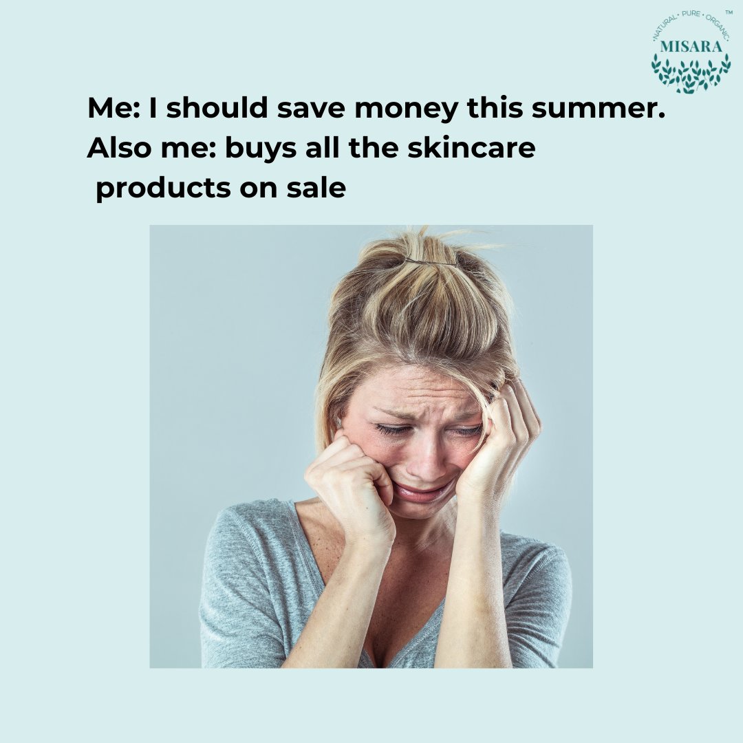 Misaraofficial's tweet photo. Saving money was the plan, but Misara's skincare products had other ideas! Wallet: Empty. Skin: Radiant. Who needs savings when you can have flawless skin? #SkincareObsessed #misara https://t.co/n3ShRdYzQX