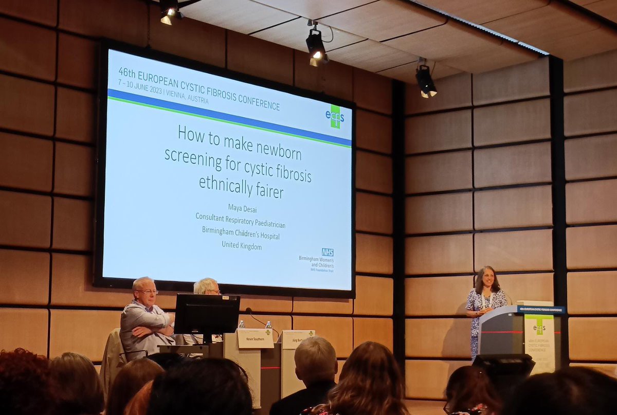 “How to make #newbornscreening for #cysticfibrosis ethnically fairer” talk at #ECFS2023 #Vienna by Dr Maya Desai <a href="/BWC_NHS/">BWC NHS Trust</a> <a href="/BWCCFNurses/">Cystic Fibrosis Nursing Team@BWC</a> <a href="/ECFSConference/">European Cystic Fibrosis Society</a> <a href="/EuroRespSoc/">ERS</a> <a href="/BTSrespiratory/">British Thoracic Society (BTS)</a> @RespNprang <a href="/BwchResp/">Respiratory Nursing Team @BWCH</a> <a href="/newbornscreenph/">Newborn Screening PH</a> @jamswebber @Sat_rao <a href="/IsobelMB/">Isobel</a> <a href="/priti_kenia/">priti kenia</a> <a href="/PrasadNagakumar/">Prasad Nagakumar</a>