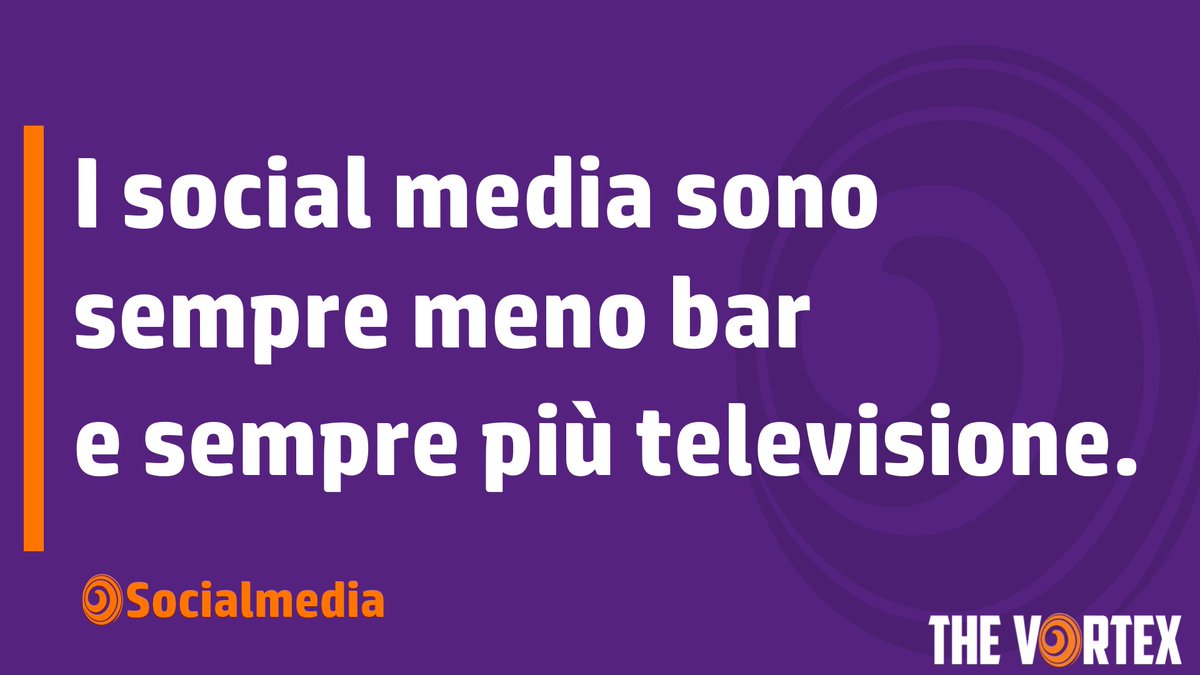 Andiamo sui #socialmedia sempre meno per dialogare con in nostri amici (per quello ci sono #whatsapp e simili) e sempre più per farci intrattenere da professionisti dei #contenuti.
#contentmarketing #socialmediamarketing