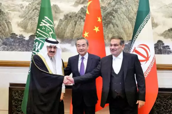 Tuvia Gering 陶文亚 (@geringtuvia) on Twitter photo "According to sources in Riyadh, the rapprochement with Iran was done as a 'gesture of goodwill' towards China" - Saudi officials speaking to Majdi Halabi for <a href="/IsraelHayomHeb/">ישראל היום</a>, said that the chances of the Chinese-brokered détente succeeding in the long run are "slim".
1/5 "According to sources in Riyadh, the rapprochement with Iran was done as a 'gesture of goodwill' towards China" - Saudi officials speaking to Majdi Halabi for <a href="/IsraelHayomHeb/">ישראל היום</a>, said that the chances of the Chinese-brokered détente succeeding in the long run are "slim".
1/5