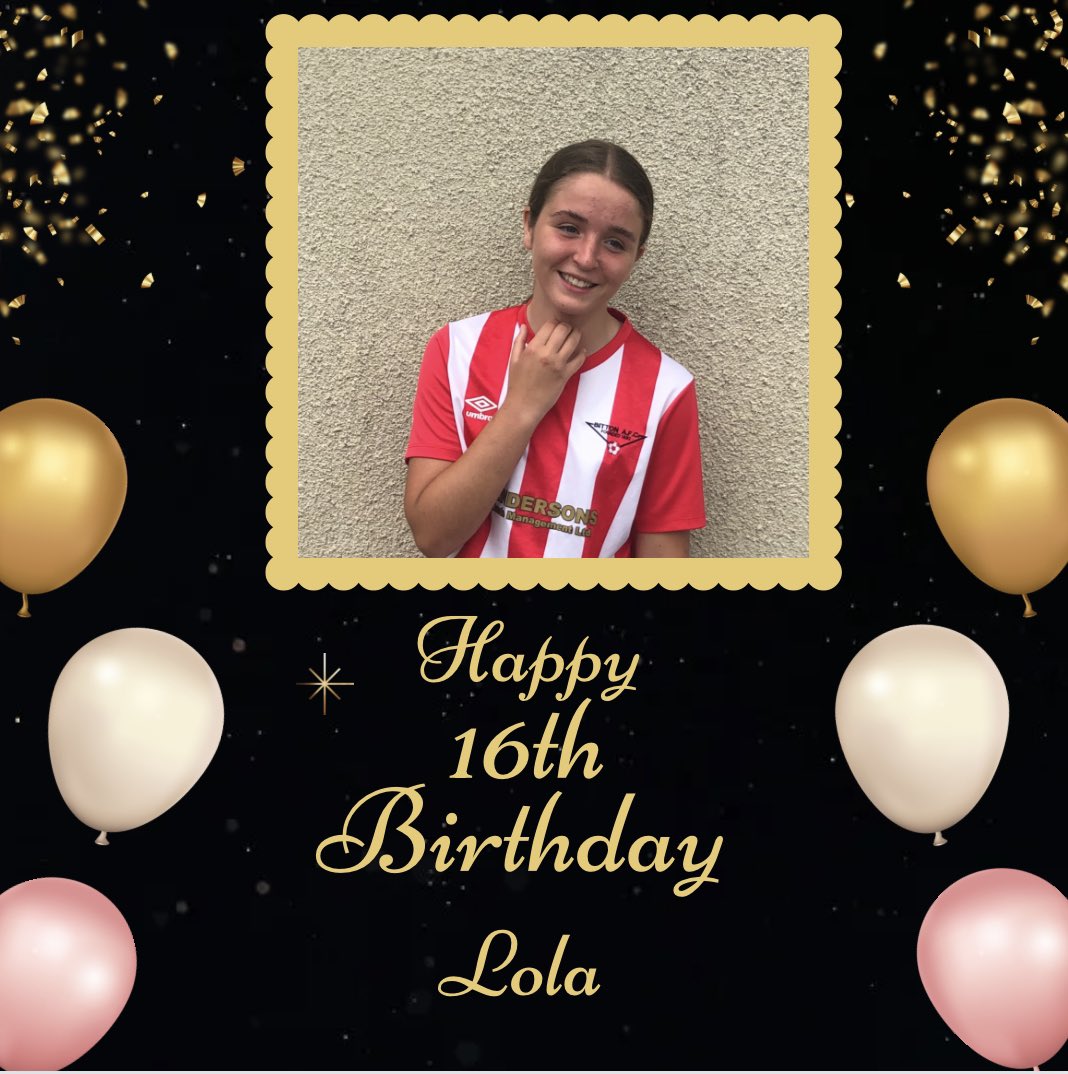 Happy 16th Birthday Lola. We hope you have a great day 🎂