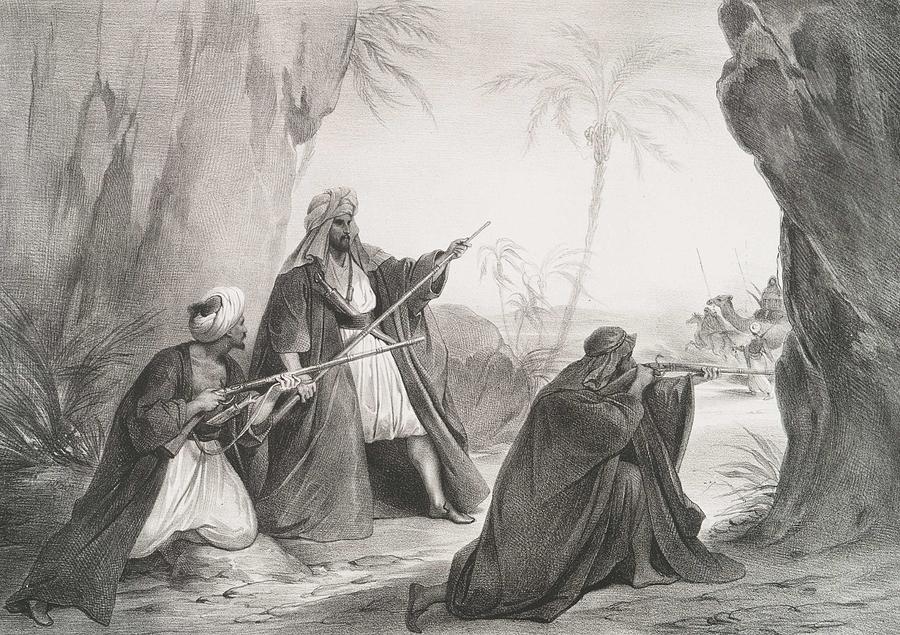 Bedouins of Sinai in 1830 AD

كانت للبدو هيبة قوية فى سيناء قبل أن يقضي عليها القذر الألباني  محمد علي مؤسس مصر الحديثة