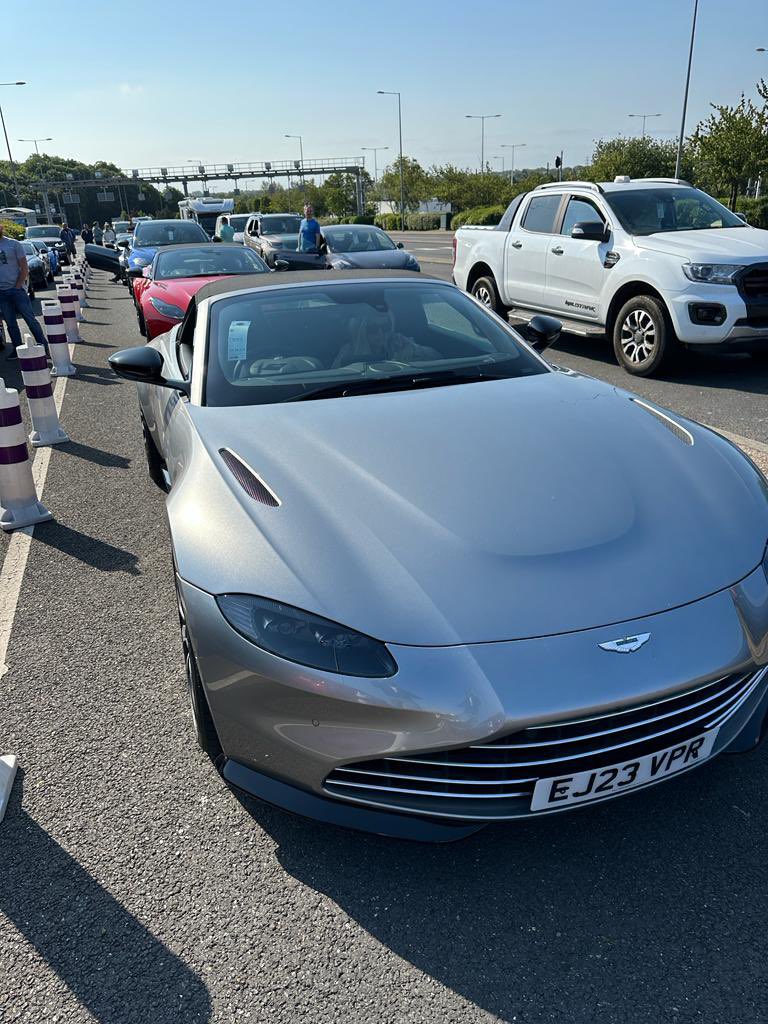GRANGEMOTORS's tweet photo. The Grange Le Mans road trip has begun, our guests on their way to @24hoursoflemans #GrangeAstonMartin #Lemans24hrs #roadtrip https://t.co/Kg6sZyEcSB