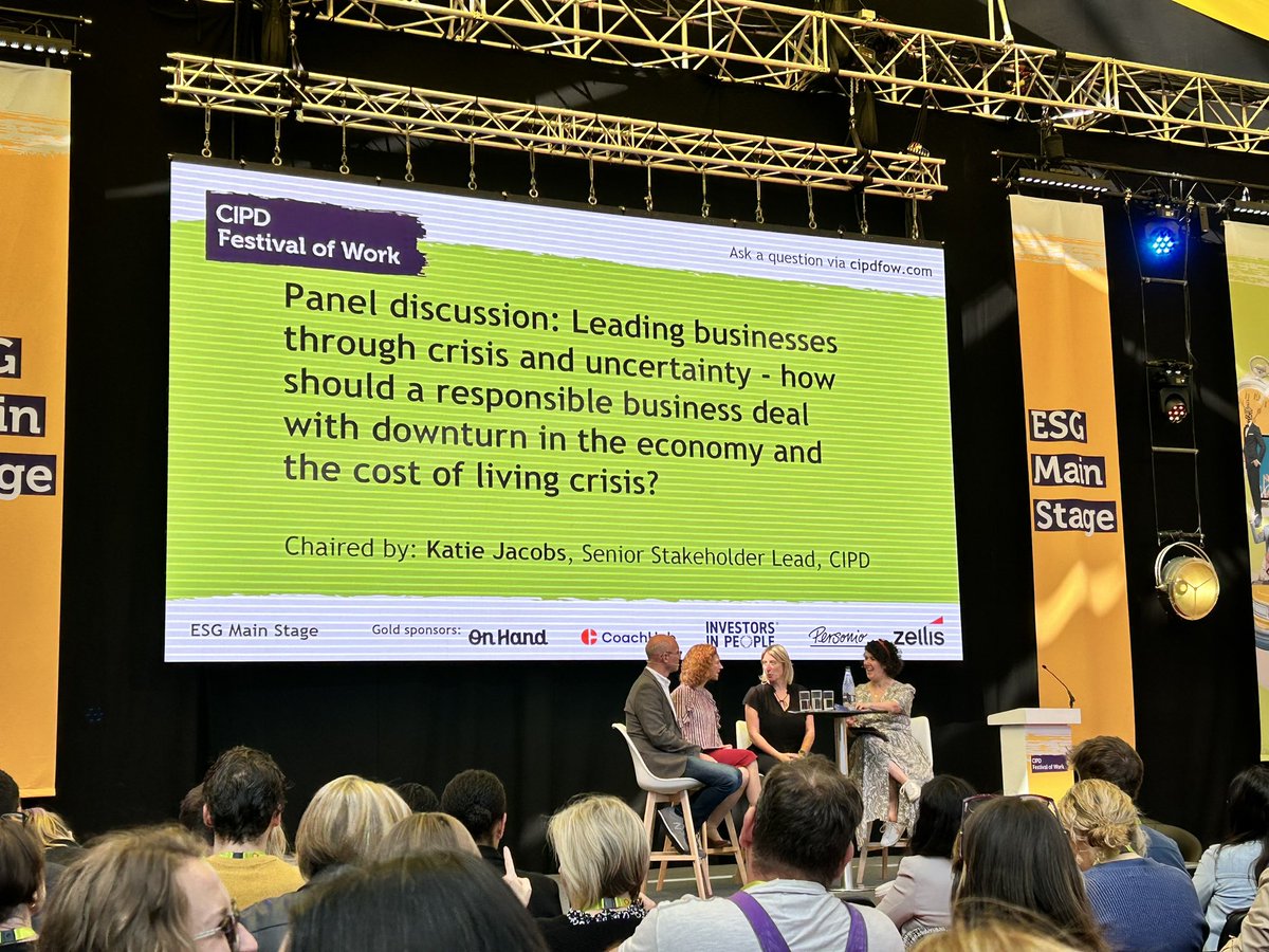 @katie_jacobs discussing with a great panel at #festivalofwork @CIPD @FestivalofWork the importance of values @VirginAtlantic  @stwater @neilmorrison