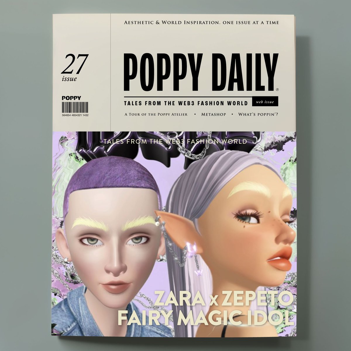 | Poppy Daily |

<a href="/ZARA/">ZARA</a>  launched its latest #metaverse collection in partnership with <a href="/zepeto_official/">ZEPETO</a> called 'Fairy Magic Idols'. The collection adopts a #phigital style, offering both physical and digital garments. 

Photo: Zara
