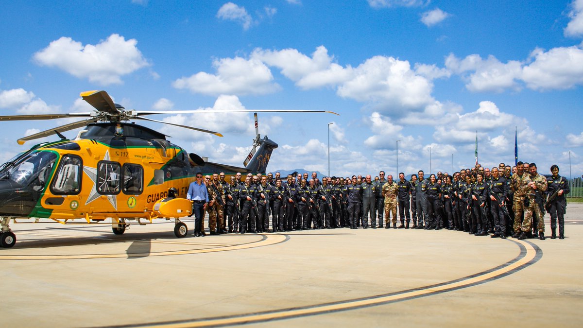 #StrongerTogether #NRDCITA Cooperation with other organizations is essential to growing your defense and security capabilities. Here is a joint exercise with @GDF #GuardiadiFinanza: the Italian financial police #GDF #ServizioAereo #NoiconVoi