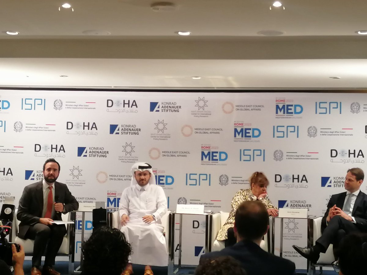 The #MECouncil had the honor of collaborating on a public panel titled 'Small States, Great Powers? The Challenges of a Global Gulf' with esteemed partners @ispionline, @RomeMEDialogues, and @CIPResearch and with the support of  @KASonline and @DohaForum.