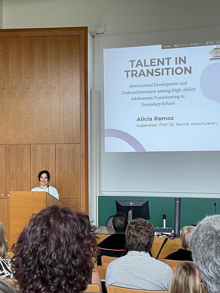 KarineVerschue1's tweet photo. So proud of our brand new doctor in psychology Alicia Ramos and her PhD on motivational development and underachievement of high ability students https://t.co/1ZQD1Q1TAz