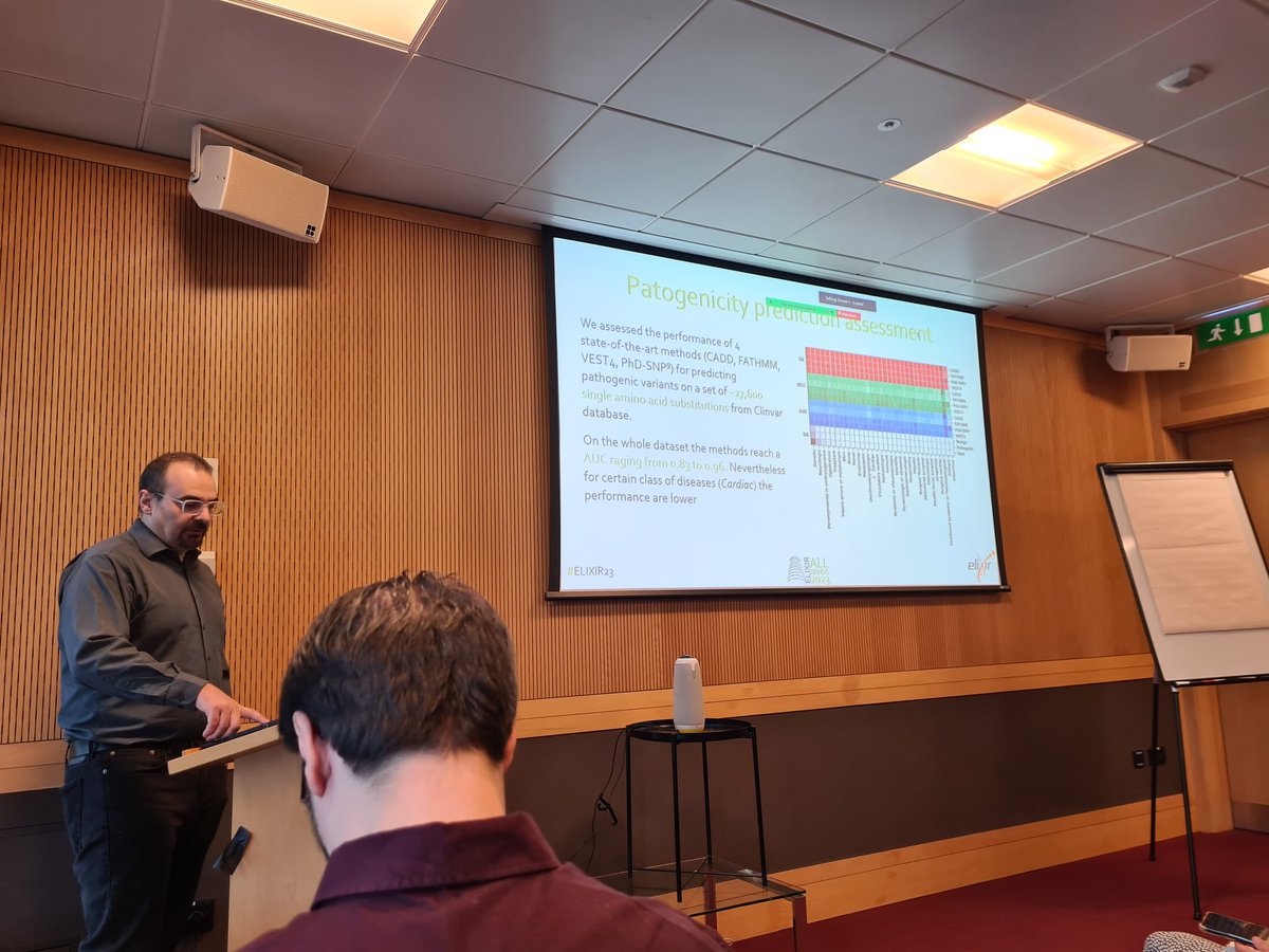 Fotis E. Psomopoulos (@fopsom) on Twitter photo Emidio Capriotti highlighting the connection between Rare Diseases and Machine Learning <a href="/ELIXIREurope/">ELIXIR Europe</a> #ELIXIR23. Really interesting to see the overall assessment efforts around pathogenicity prediction - a lot of opportunities for #MachineLearning! Emidio Capriotti highlighting the connection between Rare Diseases and Machine Learning <a href="/ELIXIREurope/">ELIXIR Europe</a> #ELIXIR23. Really interesting to see the overall assessment efforts around pathogenicity prediction - a lot of opportunities for #MachineLearning!