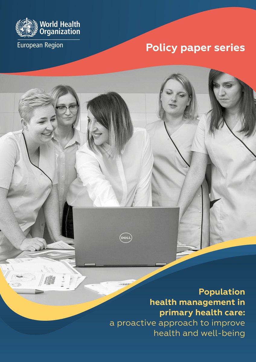 WHO_Europe's tweet photo. 📣🆕 policy paper from the WHO European Centre for #PrimaryHealthCare👉 Population Health Management (#PHM) in #PHC

Learn how PHM is used in PHC across our region, success factors and 16 policy actions to move towards PHM. 👇
https://t.co/IyvhSzf0yx https://t.co/PvvzbnXdgi