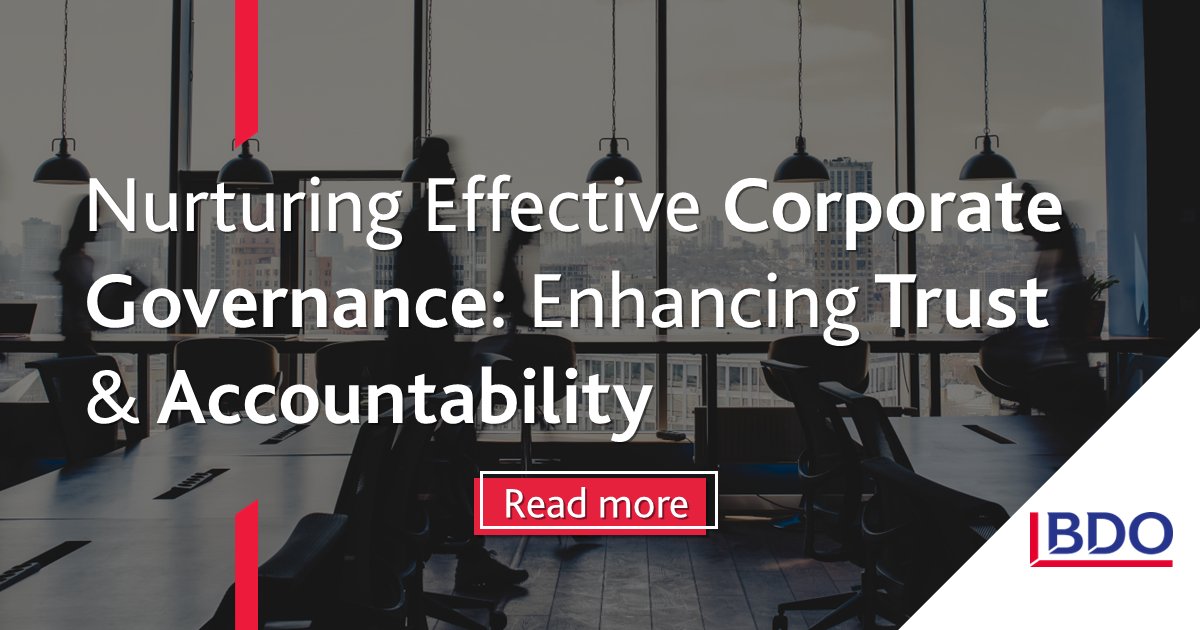 BDOMalta's tweet photo. 📢 Discover the key role of corporate governance in facilitating effective management &amp; operations of companies, in promoting transparency, accountability and responsible conduct https://t.co/xuv8Z54eNX https://t.co/qEdh960ATI
