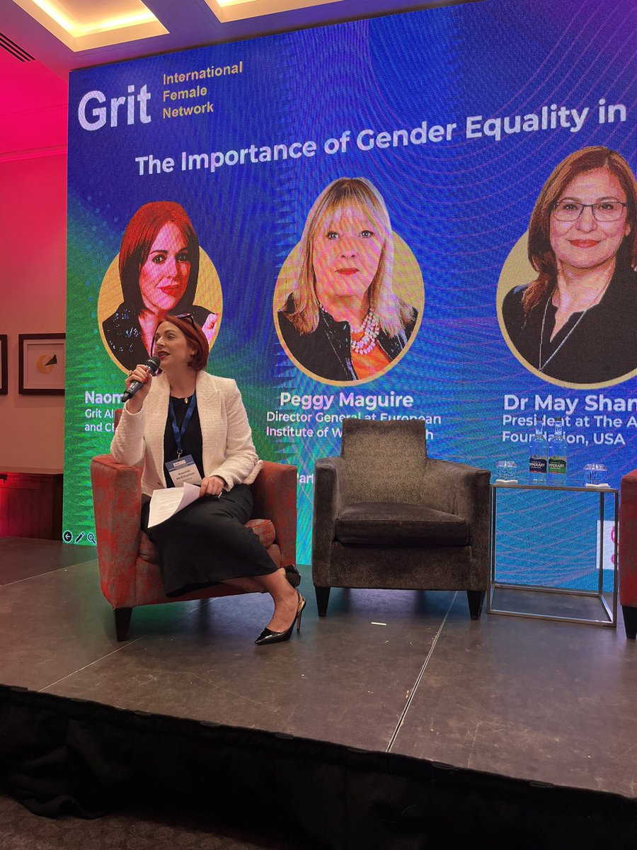 The importance of Gender Equity of Gender Equality in Women’s Health. 

Thank you to @naomhs our moderator for today’s #GRITsummit panel discussion👏