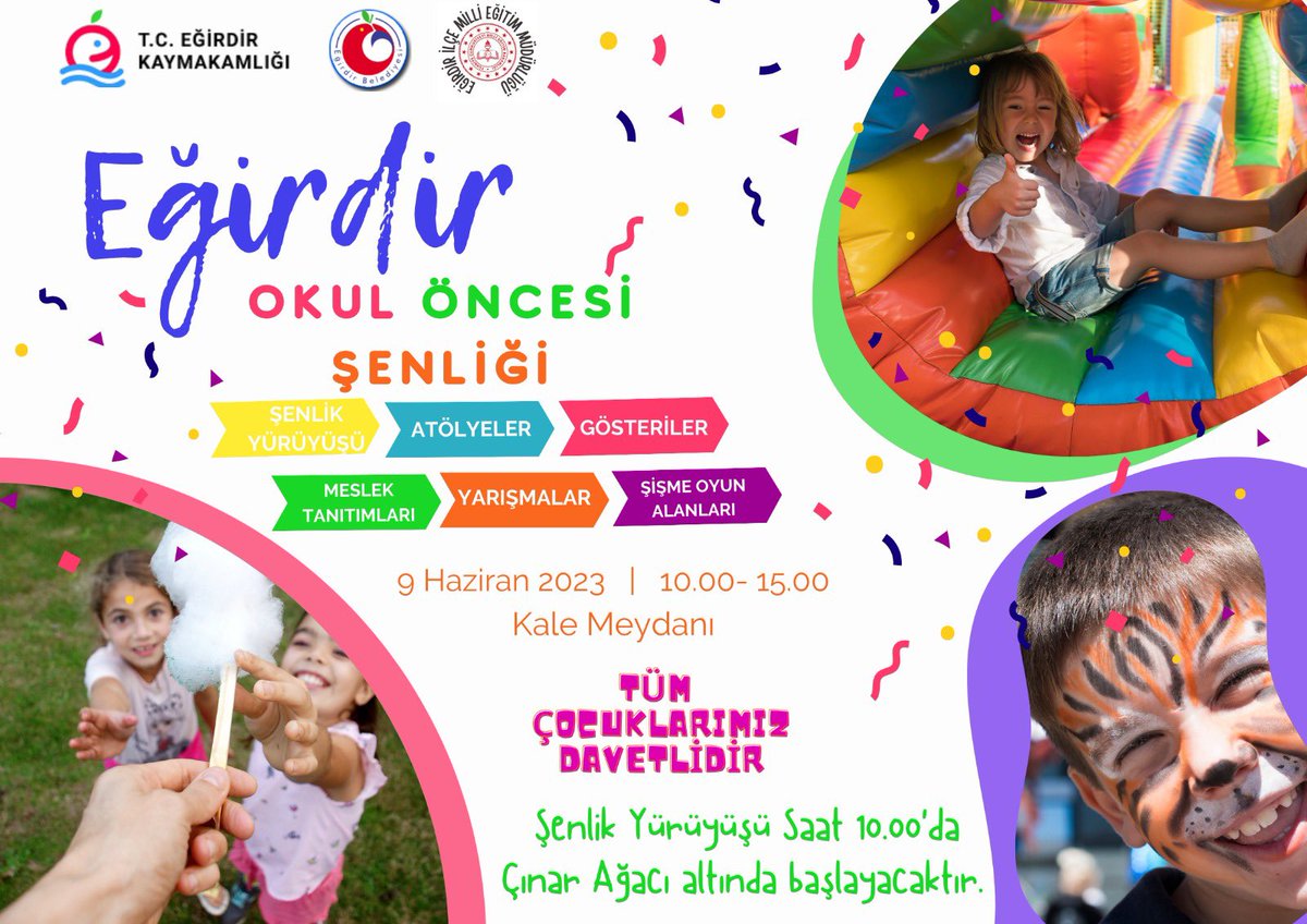 Eğirdir İlçe Milli Eğitim Müdürlüğü (@egirdirmem) on Twitter photo Eğirdir Okul Öncesi Şenliğine tüm çocuklarımız davetlidir.
<a href="/tcmeb/">Millî Eğitim Bakanlığı</a> <a href="/ispartamem/">Isparta İl Millî Eğitim Müdürlüğü</a> <a href="/ErhanBaydur1/">Erhan Baydur</a> <a href="/egirdirkymkmlik/">Eğirdir Kaymakamlığı</a> <a href="/egirdirbelediye/">Eğirdir Belediyesi</a> <a href="/AhmetArmutoglu_/">Ahmet Armutoğlu</a> Eğirdir Okul Öncesi Şenliğine tüm çocuklarımız davetlidir.
<a href="/tcmeb/">Millî Eğitim Bakanlığı</a> <a href="/ispartamem/">Isparta İl Millî Eğitim Müdürlüğü</a> <a href="/ErhanBaydur1/">Erhan Baydur</a> <a href="/egirdirkymkmlik/">Eğirdir Kaymakamlığı</a> <a href="/egirdirbelediye/">Eğirdir Belediyesi</a> <a href="/AhmetArmutoglu_/">Ahmet Armutoğlu</a>