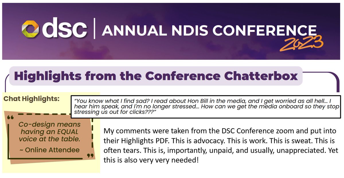 #Advocacy = not paid. We spend full-time+ hrs educating + live it but designated '#TokenCrip' in room instead of 'expert'. #Minorities know shit + problem solve like a MF. We have to, to survive. Treat us as #experts we are! #Disability #Intersectionality #HumanRightsModel #NDIS