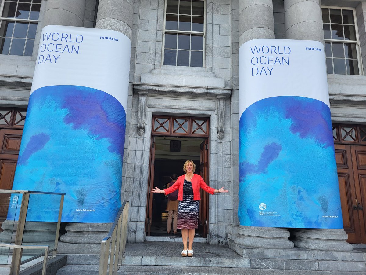 At Cork City Hall this morning for the #FairSeas World Ocean Day Conference 🌊