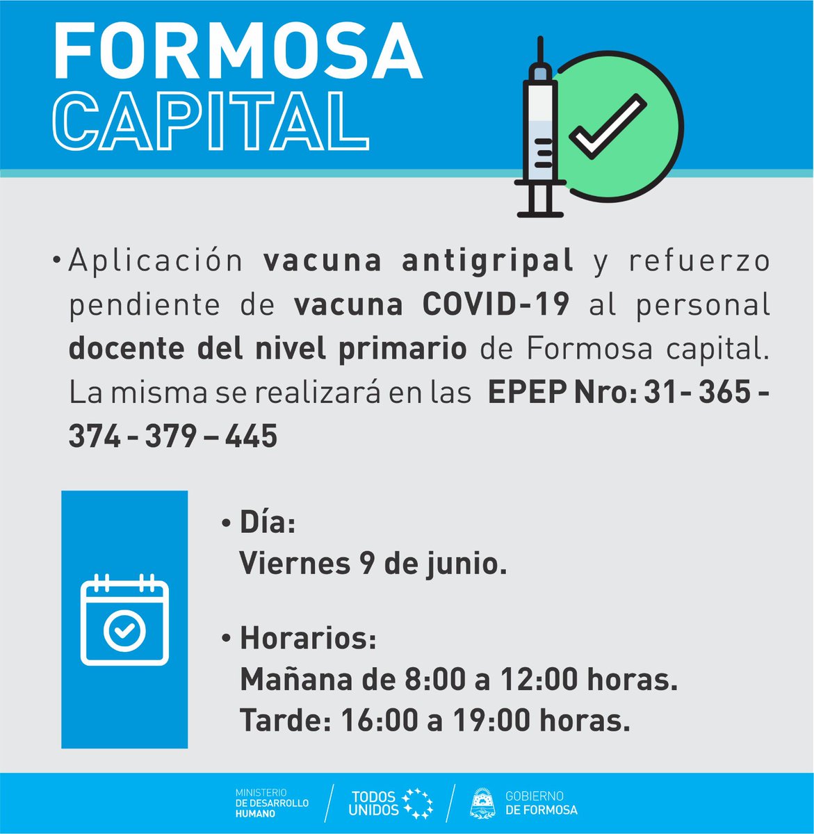 📣Destinada a los DOCENTES de nivel primario de FORMOSA CAPITAL 

🗣️ Viernes 9 de junio...👇